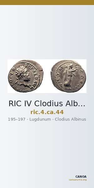 RIC IV Clodius Albinus 44 — CANOA