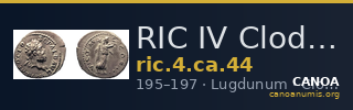 RIC IV Clodius Albinus 44 — CANOA