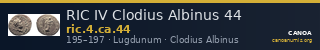 RIC IV Clodius Albinus 44 — CANOA