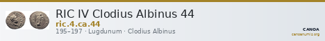 RIC IV Clodius Albinus 44 — CANOA