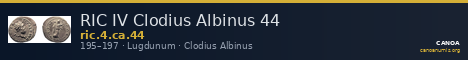 RIC IV Clodius Albinus 44 — CANOA