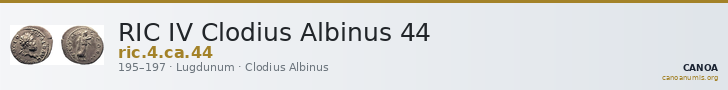 RIC IV Clodius Albinus 44 — CANOA