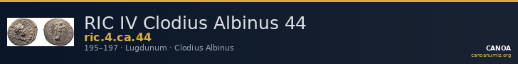 RIC IV Clodius Albinus 44 — CANOA