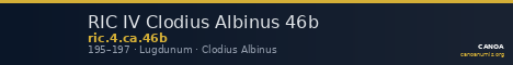 RIC IV Clodius Albinus 46b — CANOA