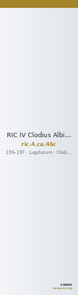 RIC IV Clodius Albinus 46c — CANOA