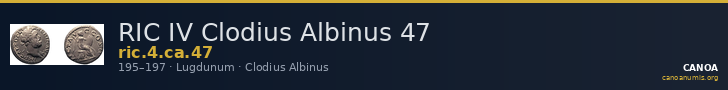 RIC IV Clodius Albinus 47 — CANOA