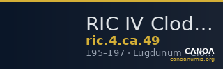 RIC IV Clodius Albinus 49 — CANOA