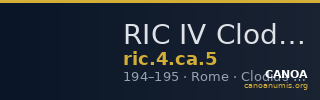 RIC IV Clodius Albinus 5 — CANOA
