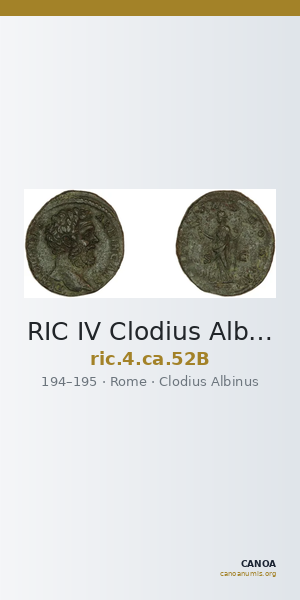 RIC IV Clodius Albinus 52B — CANOA