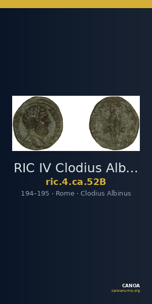 RIC IV Clodius Albinus 52B — CANOA