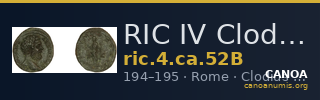 RIC IV Clodius Albinus 52B — CANOA