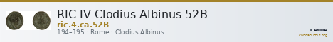 RIC IV Clodius Albinus 52B — CANOA