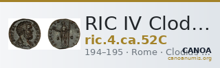 RIC IV Clodius Albinus 52C — CANOA