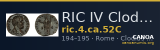 RIC IV Clodius Albinus 52C — CANOA