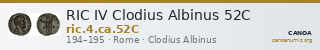 RIC IV Clodius Albinus 52C — CANOA