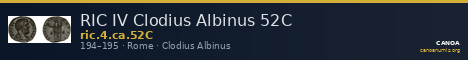RIC IV Clodius Albinus 52C — CANOA