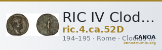 RIC IV Clodius Albinus 52D — CANOA