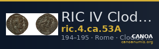 RIC IV Clodius Albinus 53A — CANOA