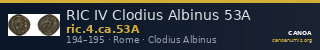 RIC IV Clodius Albinus 53A — CANOA