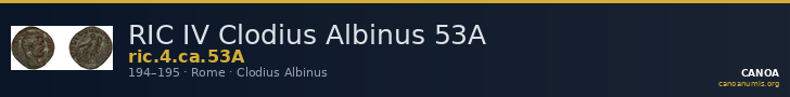 RIC IV Clodius Albinus 53A — CANOA
