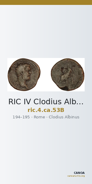 RIC IV Clodius Albinus 53B — CANOA