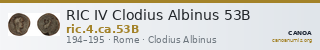 RIC IV Clodius Albinus 53B — CANOA