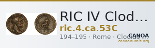 RIC IV Clodius Albinus 53C — CANOA
