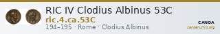 RIC IV Clodius Albinus 53C — CANOA