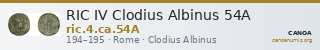 RIC IV Clodius Albinus 54A — CANOA