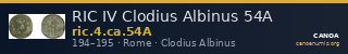 RIC IV Clodius Albinus 54A — CANOA
