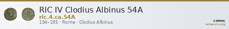 RIC IV Clodius Albinus 54A — CANOA