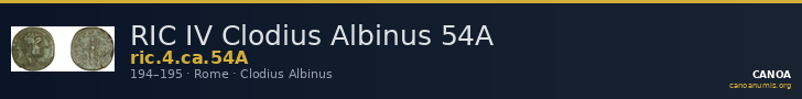 RIC IV Clodius Albinus 54A — CANOA