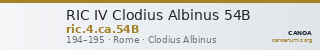 RIC IV Clodius Albinus 54B — CANOA