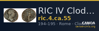 RIC IV Clodius Albinus 55 — CANOA
