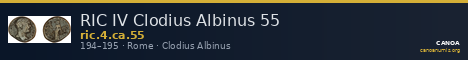 RIC IV Clodius Albinus 55 — CANOA