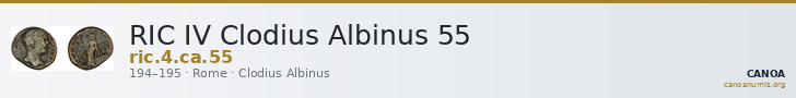 RIC IV Clodius Albinus 55 — CANOA