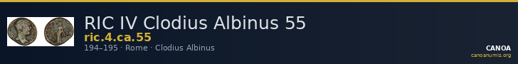 RIC IV Clodius Albinus 55 — CANOA