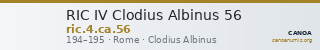 RIC IV Clodius Albinus 56 — CANOA