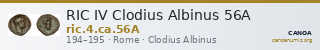 RIC IV Clodius Albinus 56A — CANOA