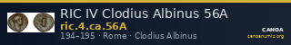 RIC IV Clodius Albinus 56A — CANOA