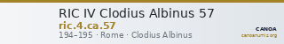 RIC IV Clodius Albinus 57 — CANOA