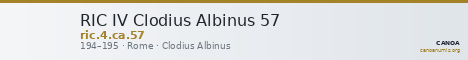 RIC IV Clodius Albinus 57 — CANOA