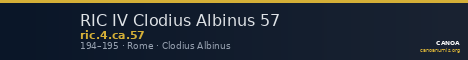 RIC IV Clodius Albinus 57 — CANOA