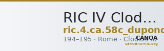 RIC IV Clodius Albinus 58c (dupondius) — CANOA