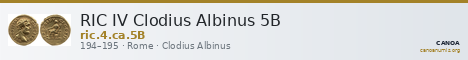 RIC IV Clodius Albinus 5B — CANOA