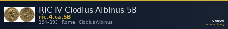 RIC IV Clodius Albinus 5B — CANOA