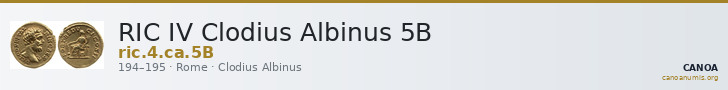 RIC IV Clodius Albinus 5B — CANOA
