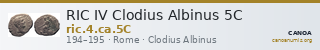RIC IV Clodius Albinus 5C — CANOA