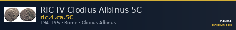 RIC IV Clodius Albinus 5C — CANOA