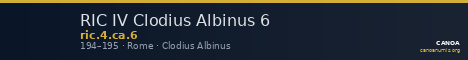 RIC IV Clodius Albinus 6 — CANOA
